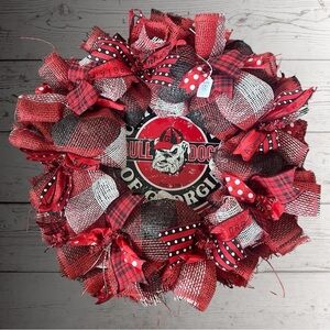 University of GA Red and Black Wreath